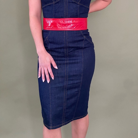 Dolce & Gabbana NWT Denim midi dress. Size XS - Picture 5 of 5